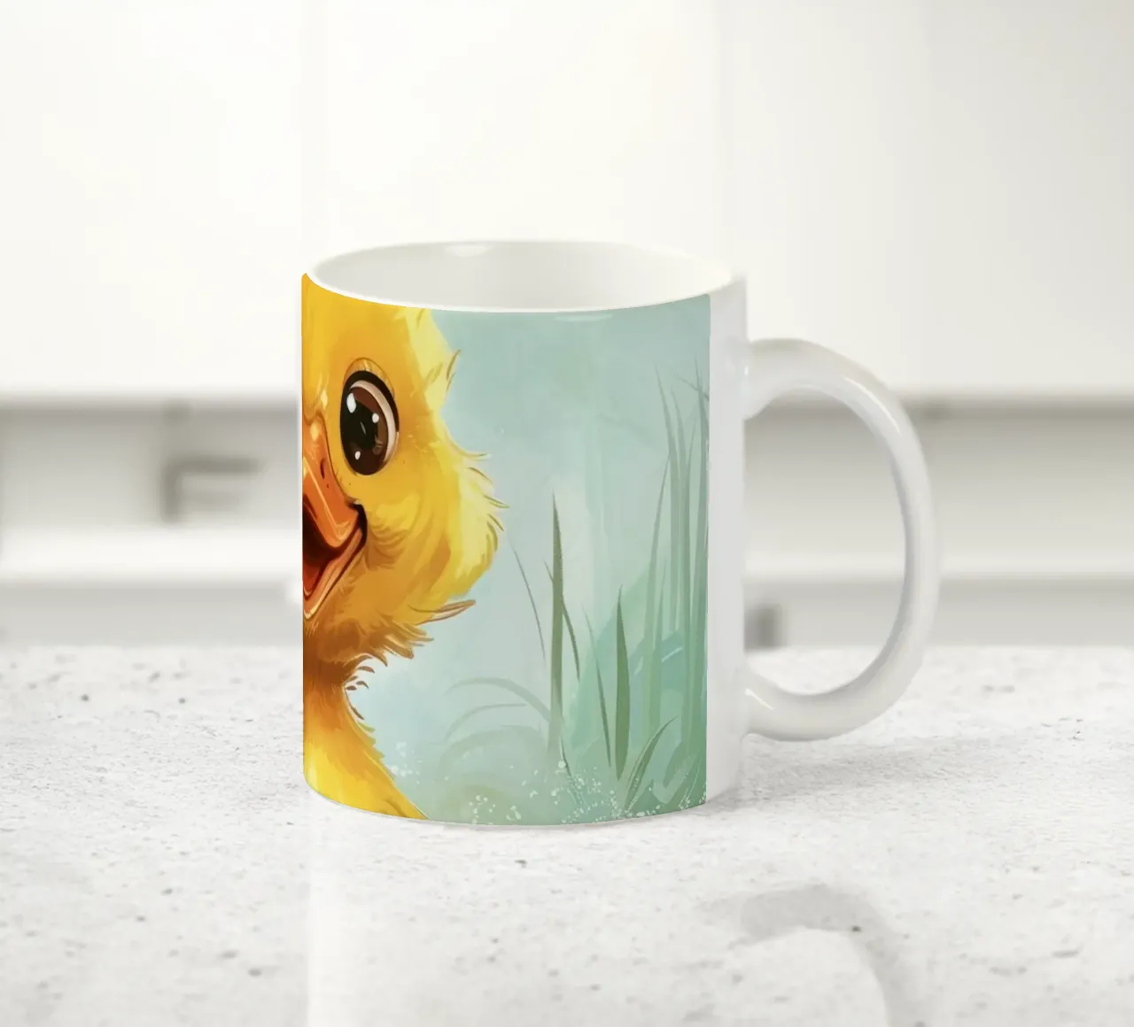 Anatra nuotatrice felice tazza in ceramica da DesignDoodle