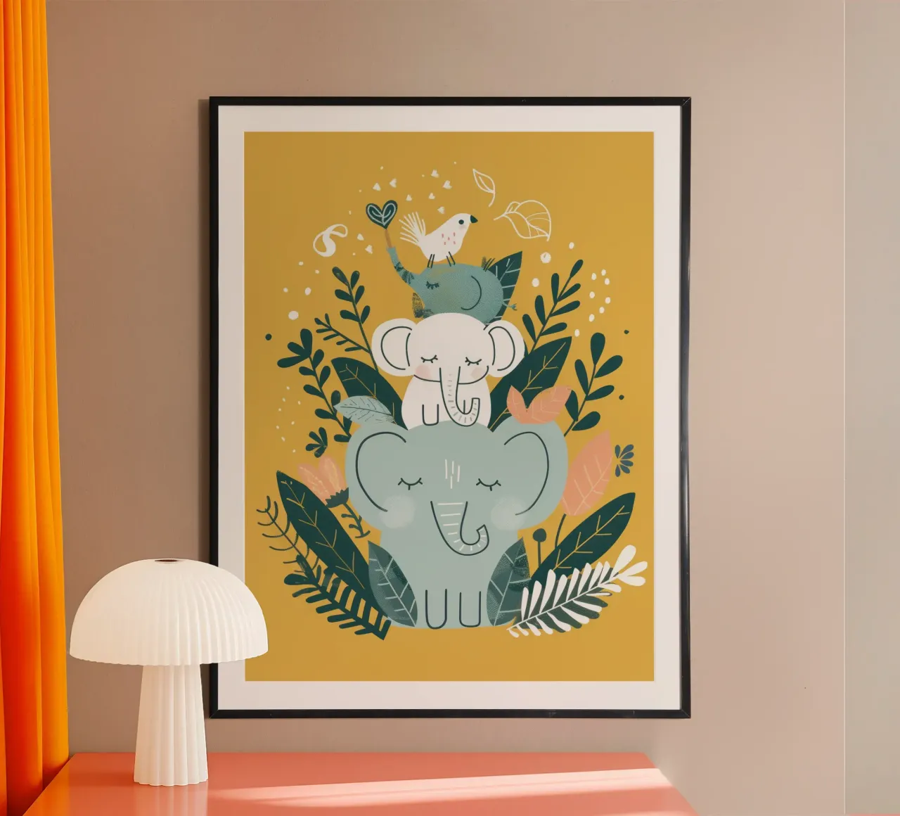 Dreamy Elephant Totem poster by DesignDoodle