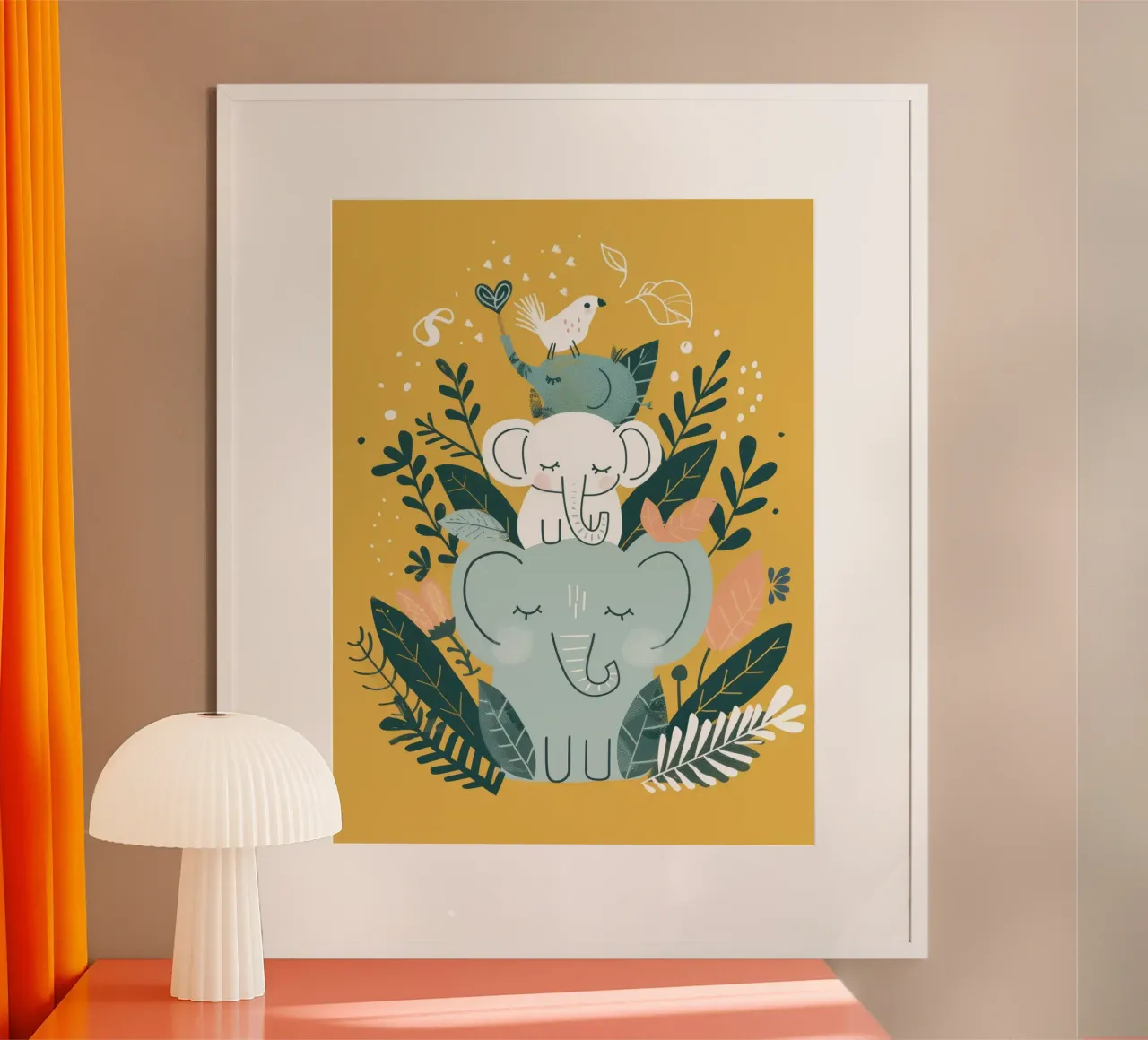 Dreamy Elephant Totem poster by DesignDoodle