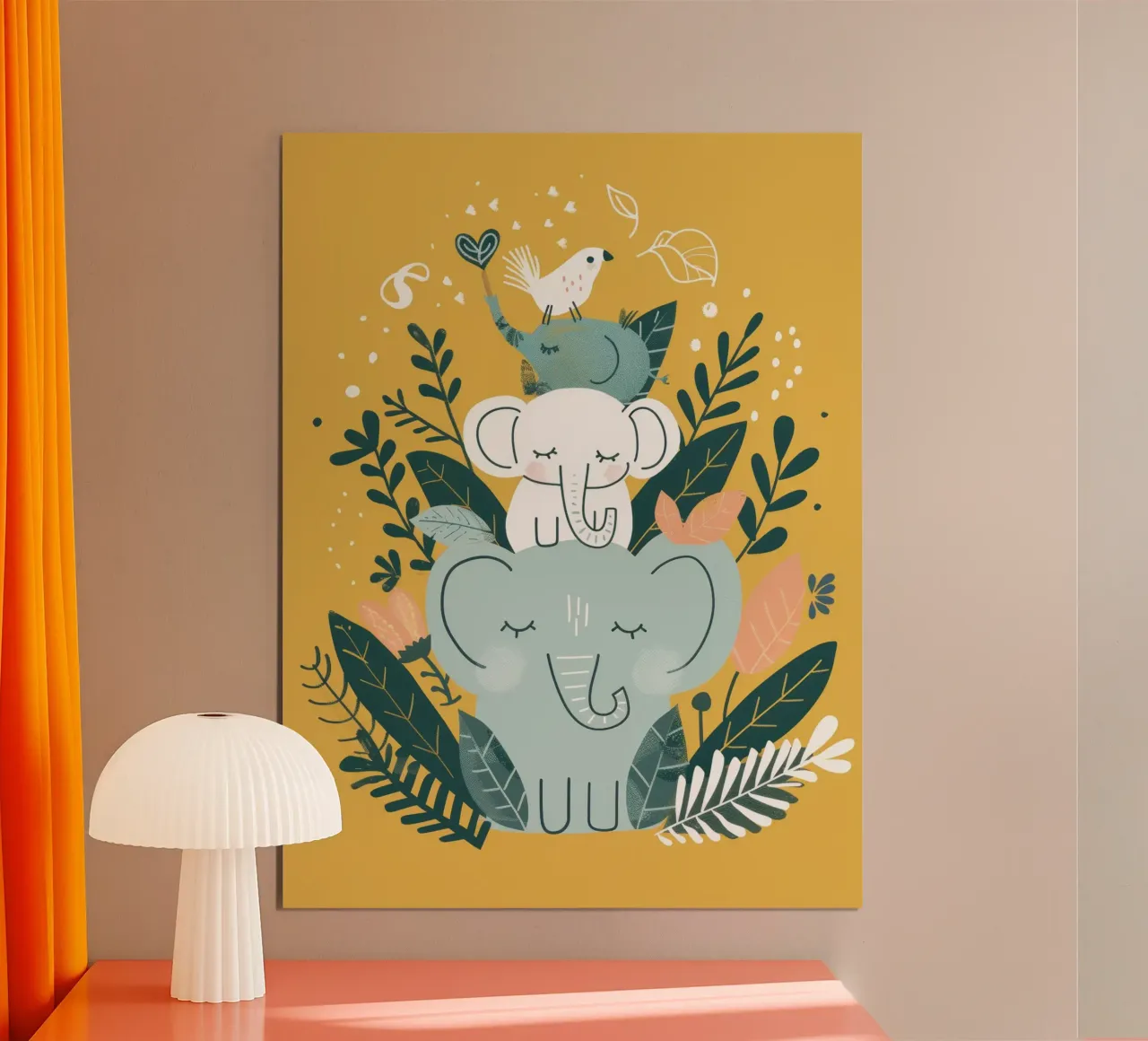 Dreamy Elephant Totem poster by DesignDoodle