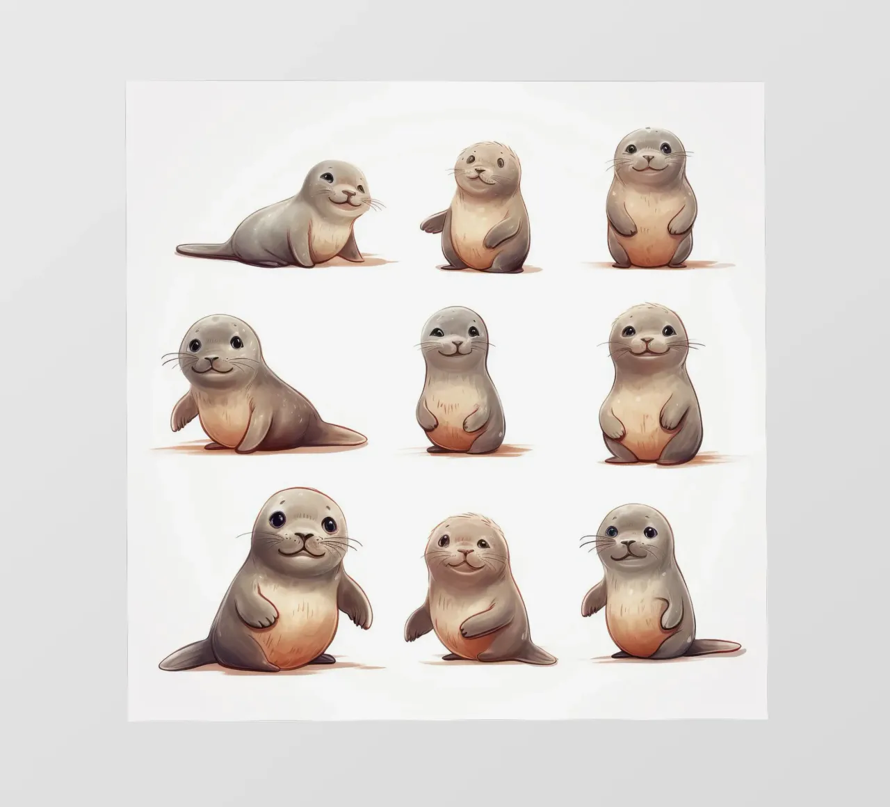Retro Seal Gang pvc cover by Funny Animals