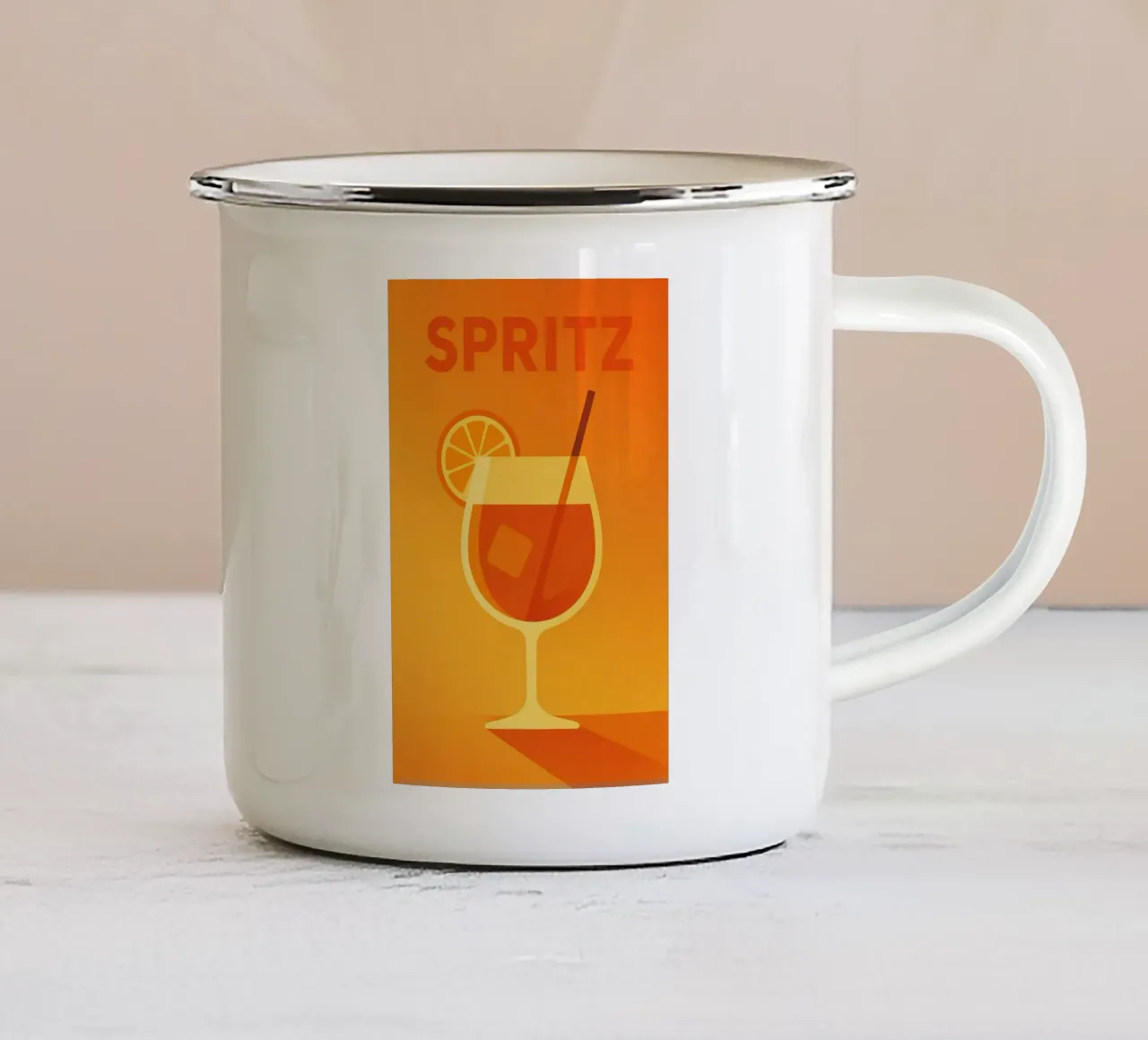 SPRITZ - Un assaggio d'estate su manifesto tazza in smalto da Boissons - Affiches & posters - Retro