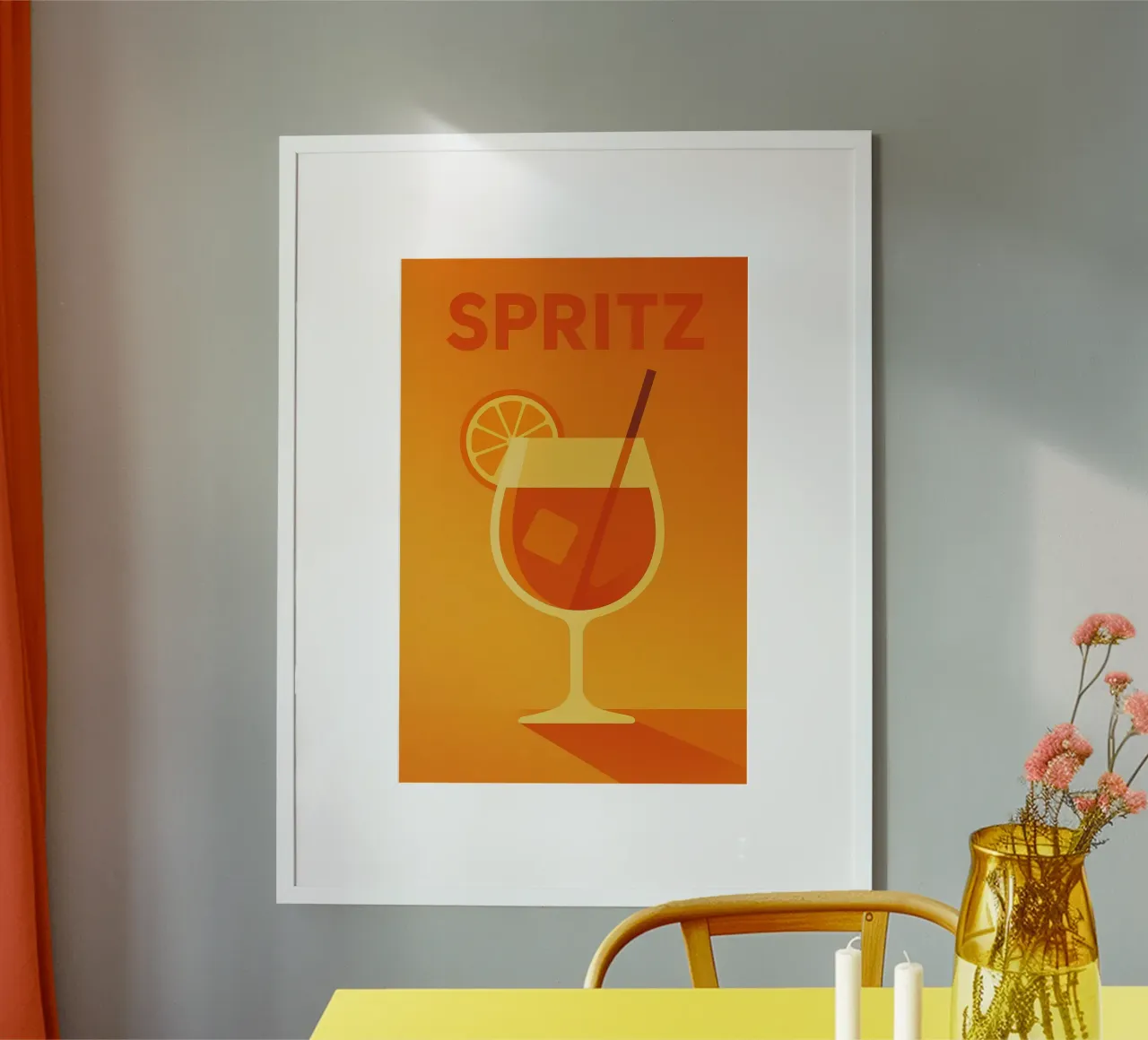 SPRITZ - Un assaggio d'estate su manifesto poster con telaio in alluminio da Boissons - Affiches & posters - Retro