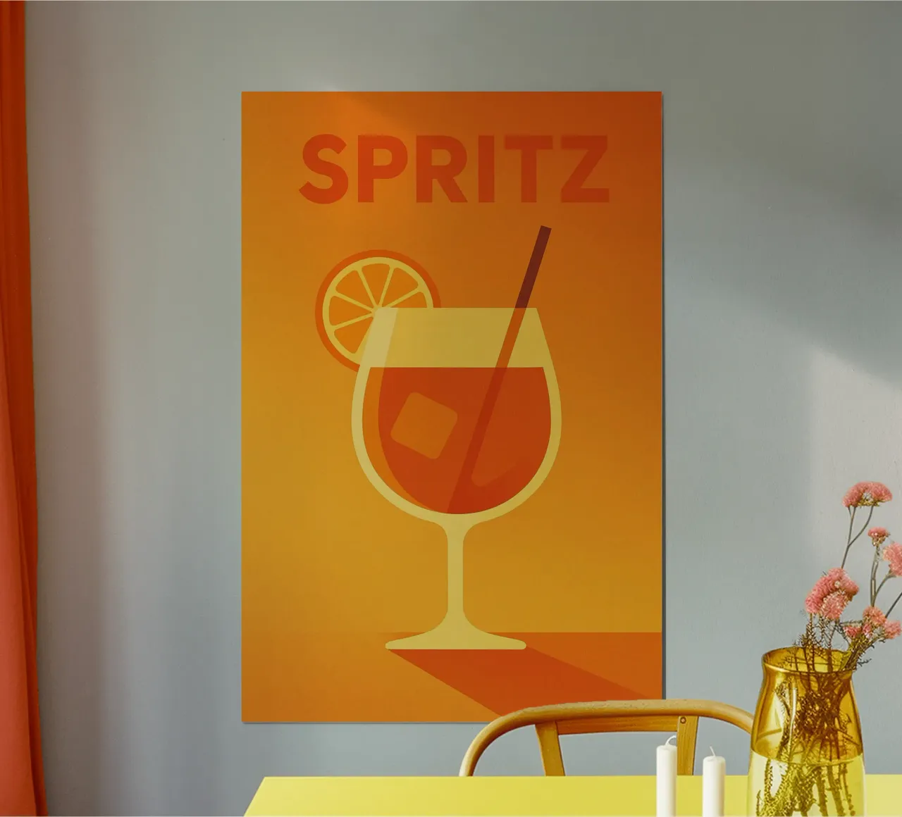 SPRITZ - Un assaggio d'estate su manifesto poster con telaio in alluminio da Boissons - Affiches & posters - Retro