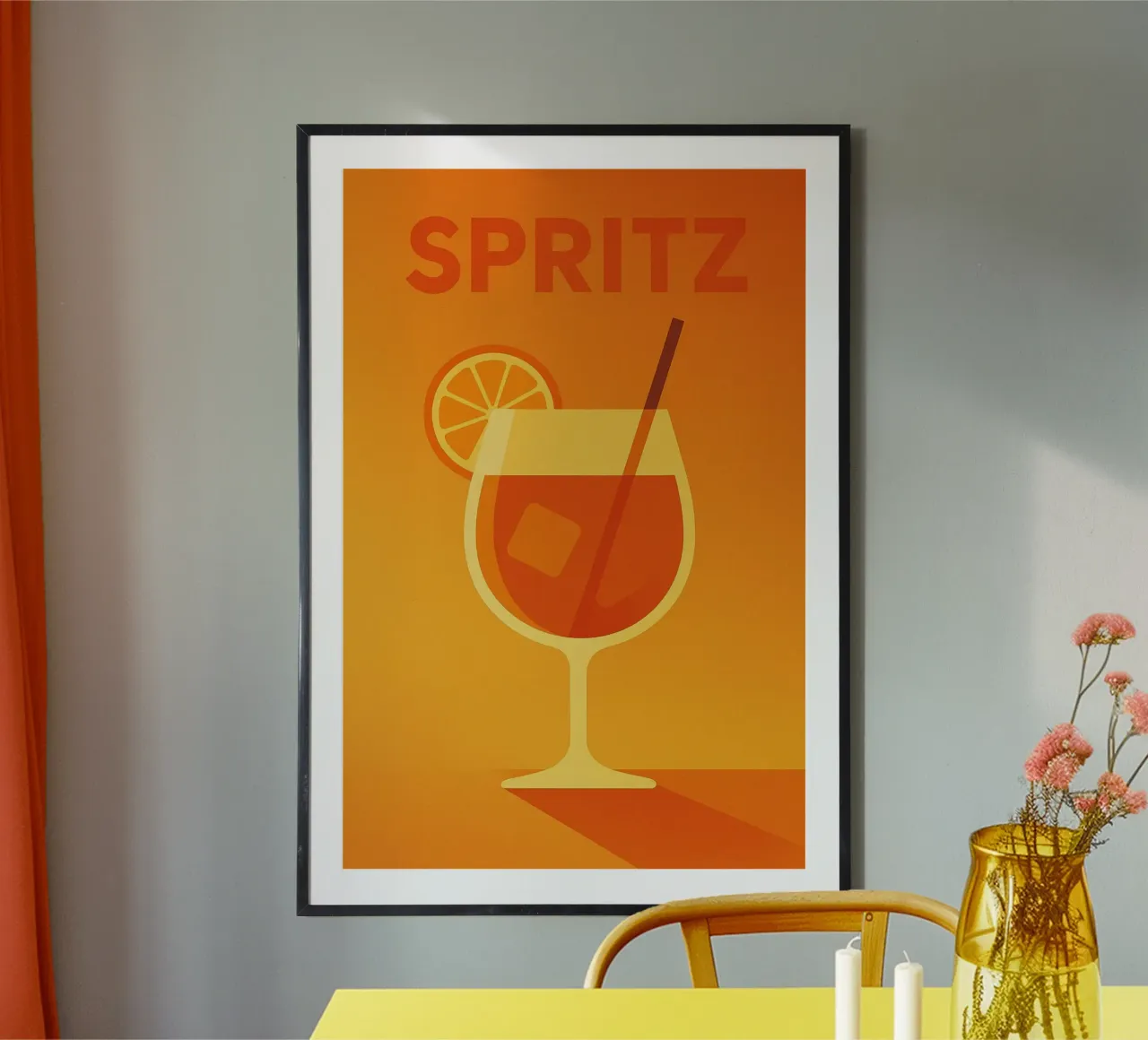 SPRITZ - Un assaggio d'estate su manifesto poster con telaio in alluminio da Boissons - Affiches & posters - Retro