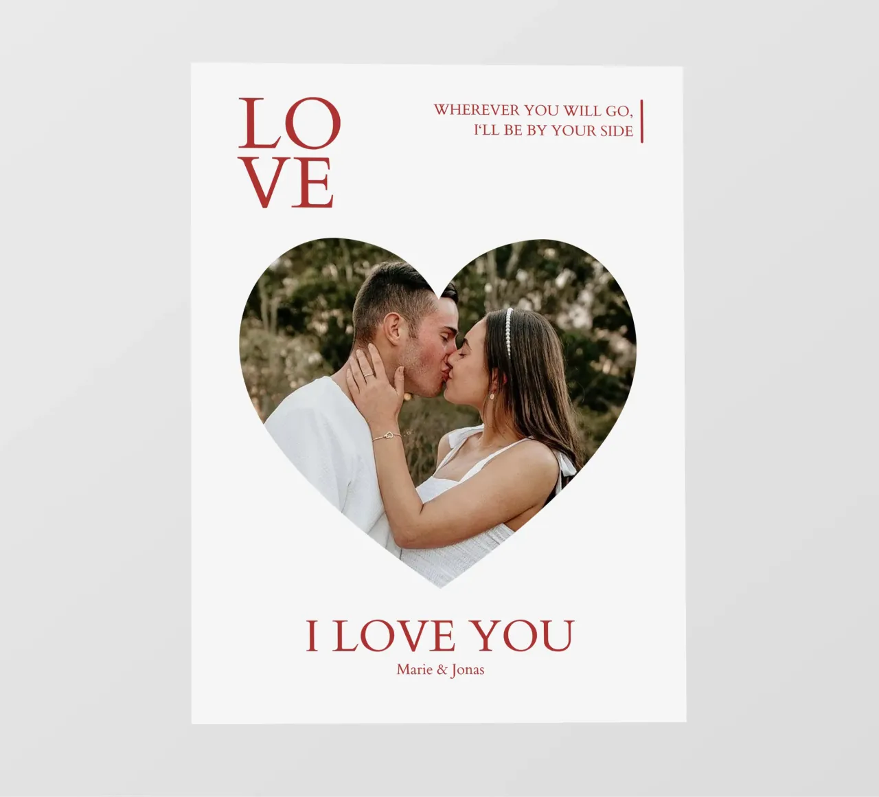 Love telo in pvc da Kartenliebe