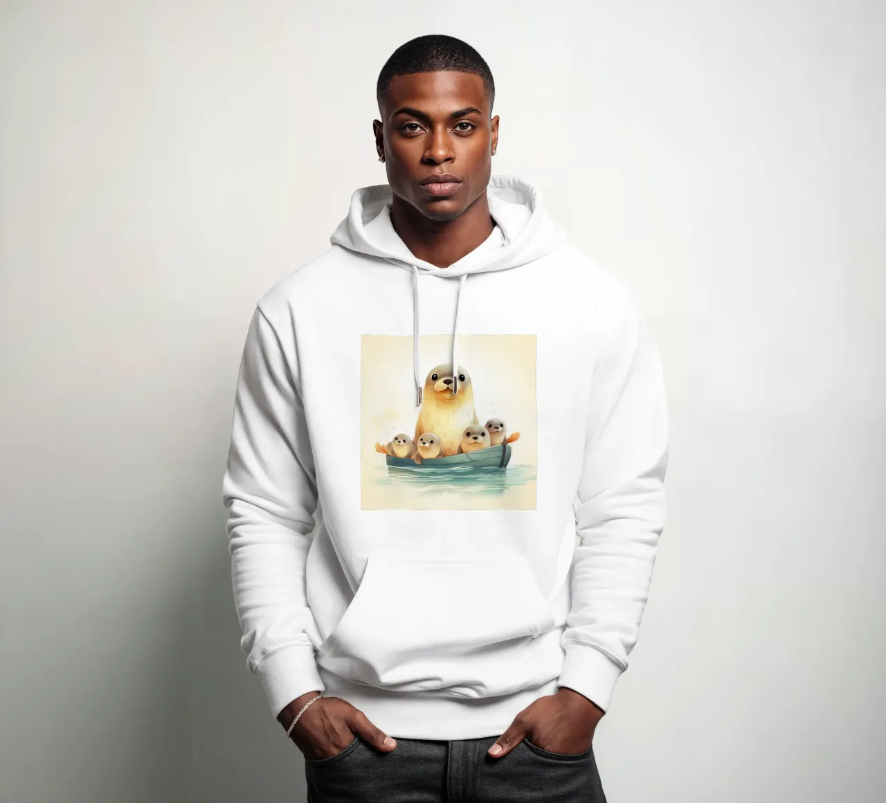 Pandilla Retro Seal sudadera con capucha de Funny Animals