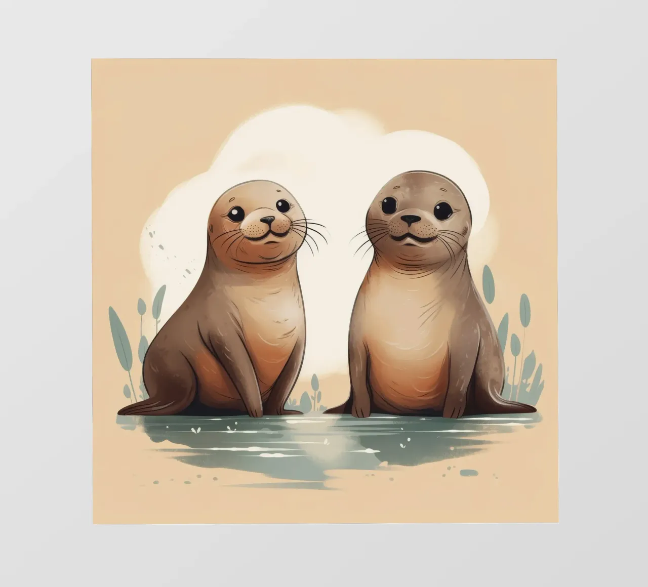 Retro Seal Duo pellicola backlit da Funny Animals