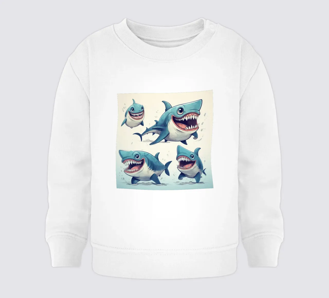 Retro Shark Gang felpa neonato da Funny Animals