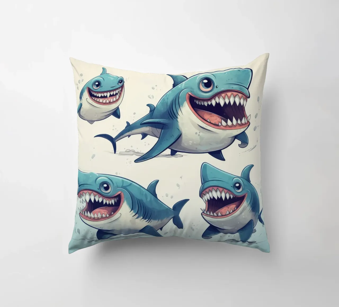 Retro Shark Gang cuscino da Funny Animals