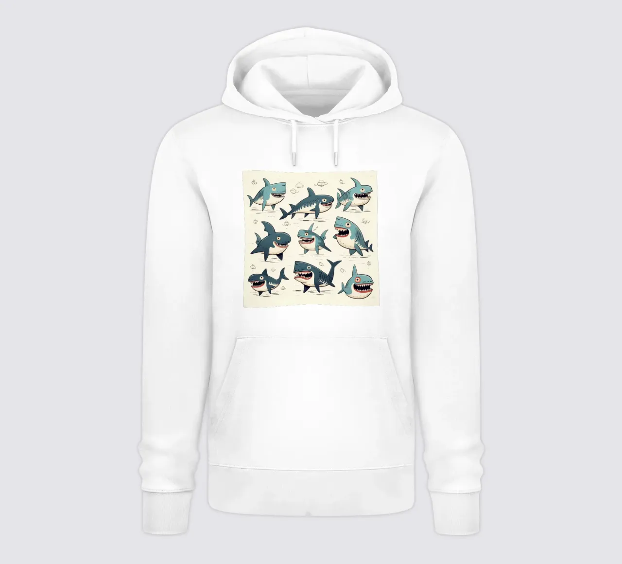 Retro Shark Gang felpa con cappuccio da Funny Animals