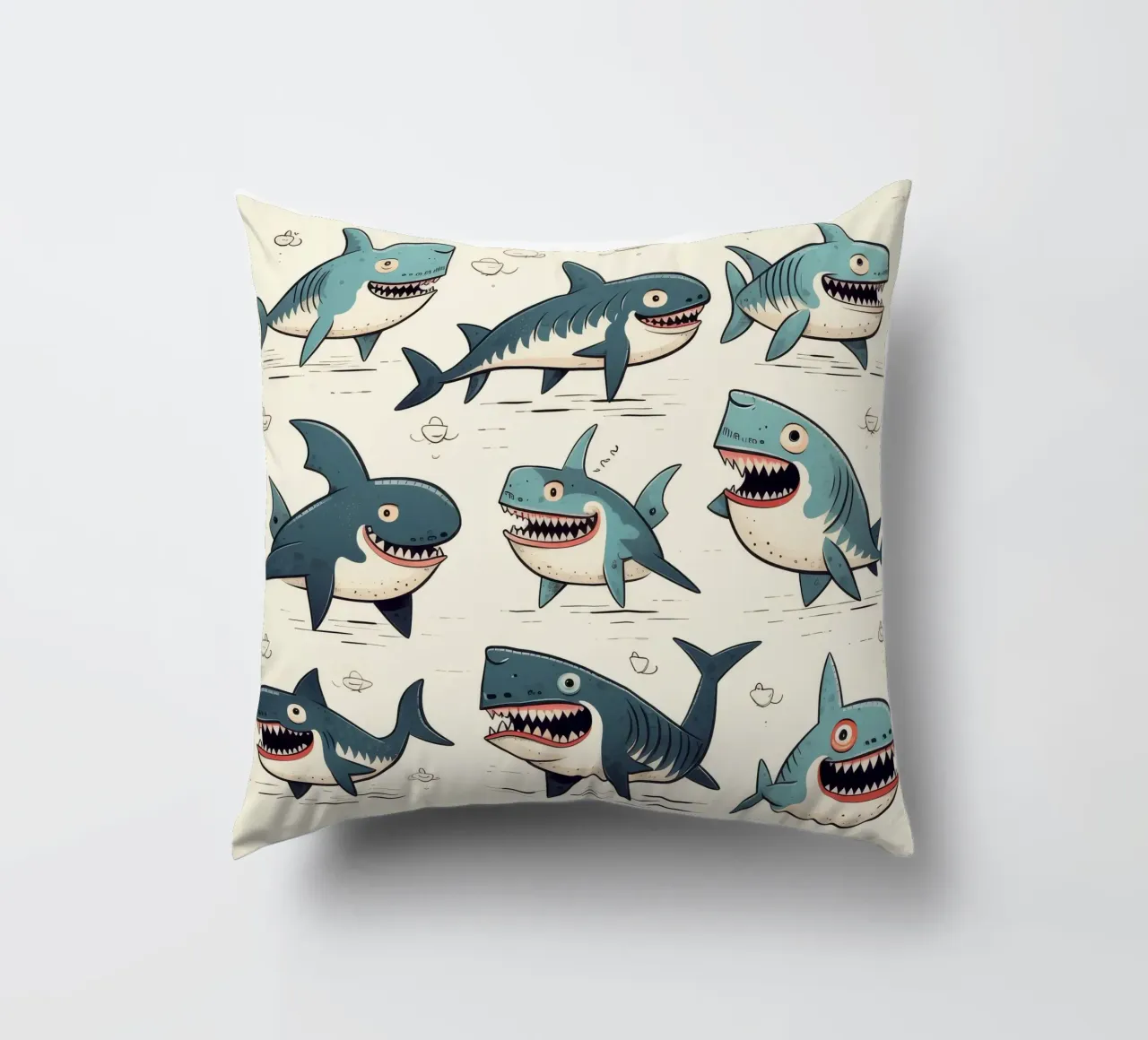 Retro Shark Gang cuscino da Funny Animals