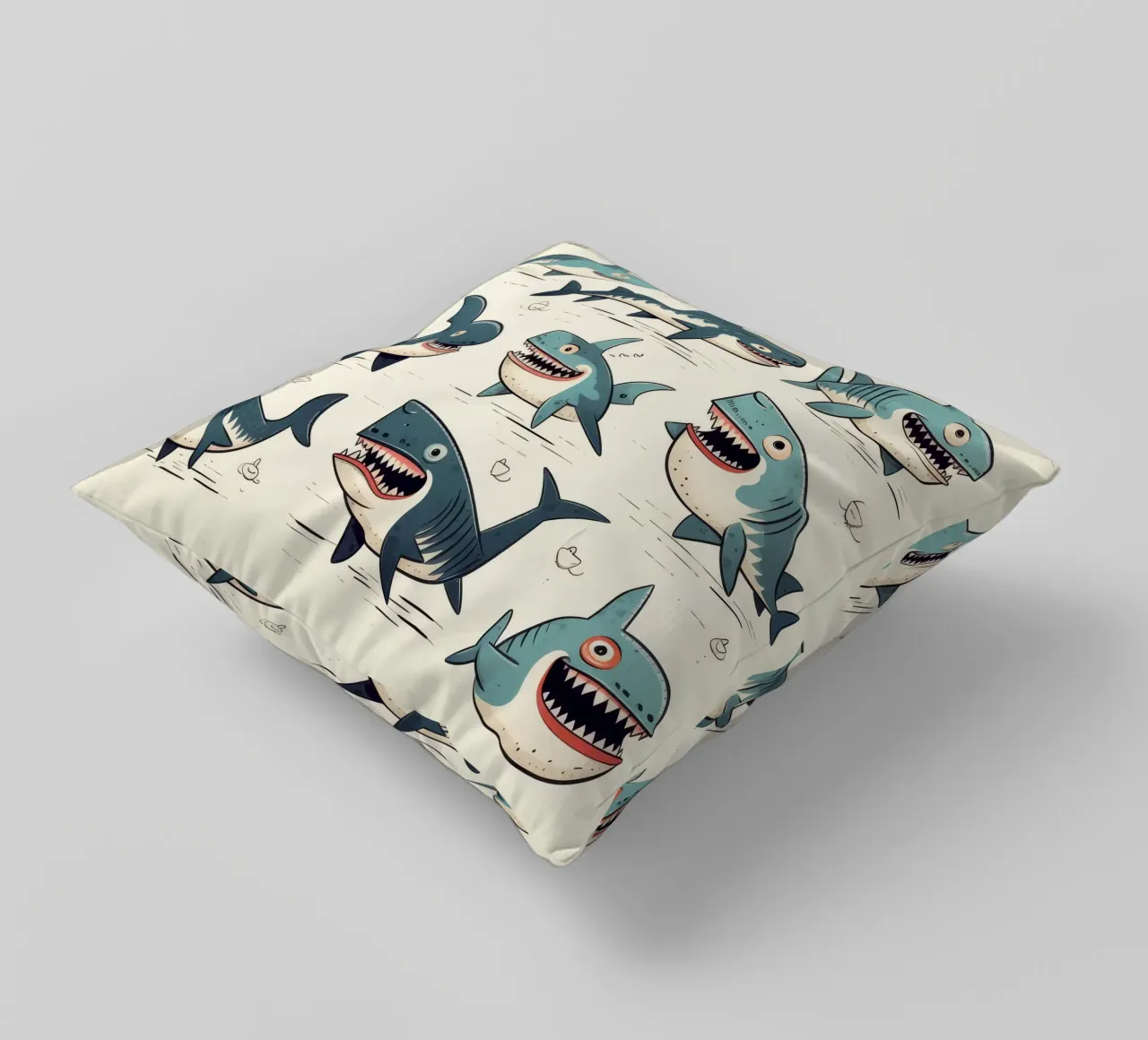 Retro Shark Gang cuscino da Funny Animals