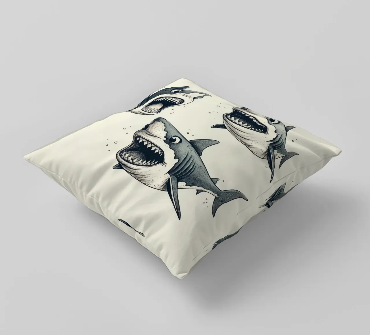 Retro Shark Gang cuscino da Funny Animals