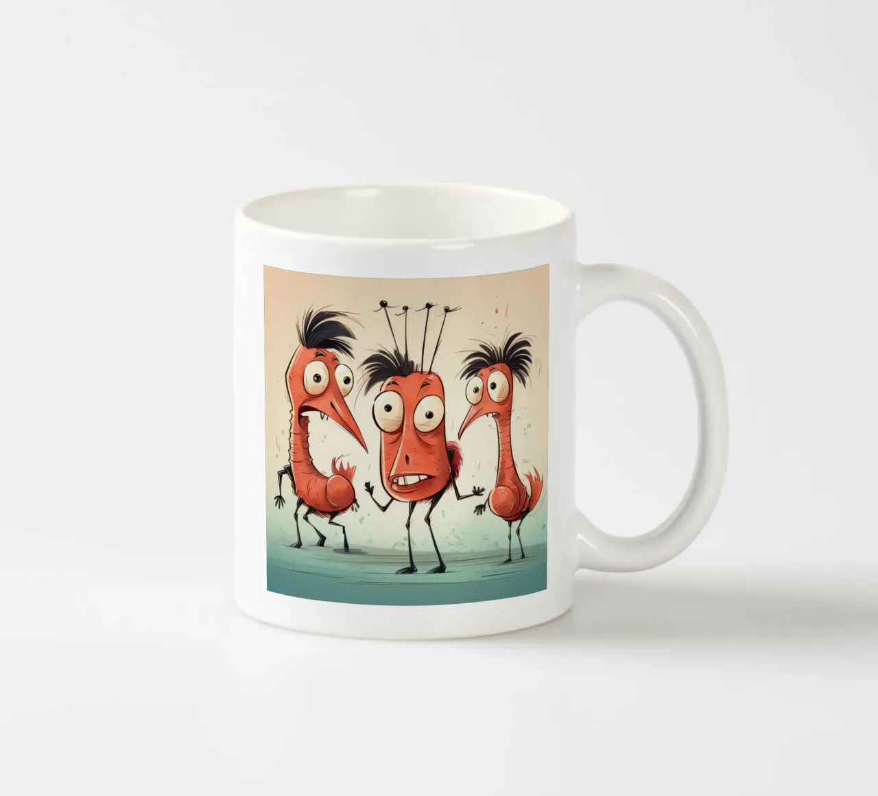 Gang di gamberi retrò tazza in ceramica da Funny Animals