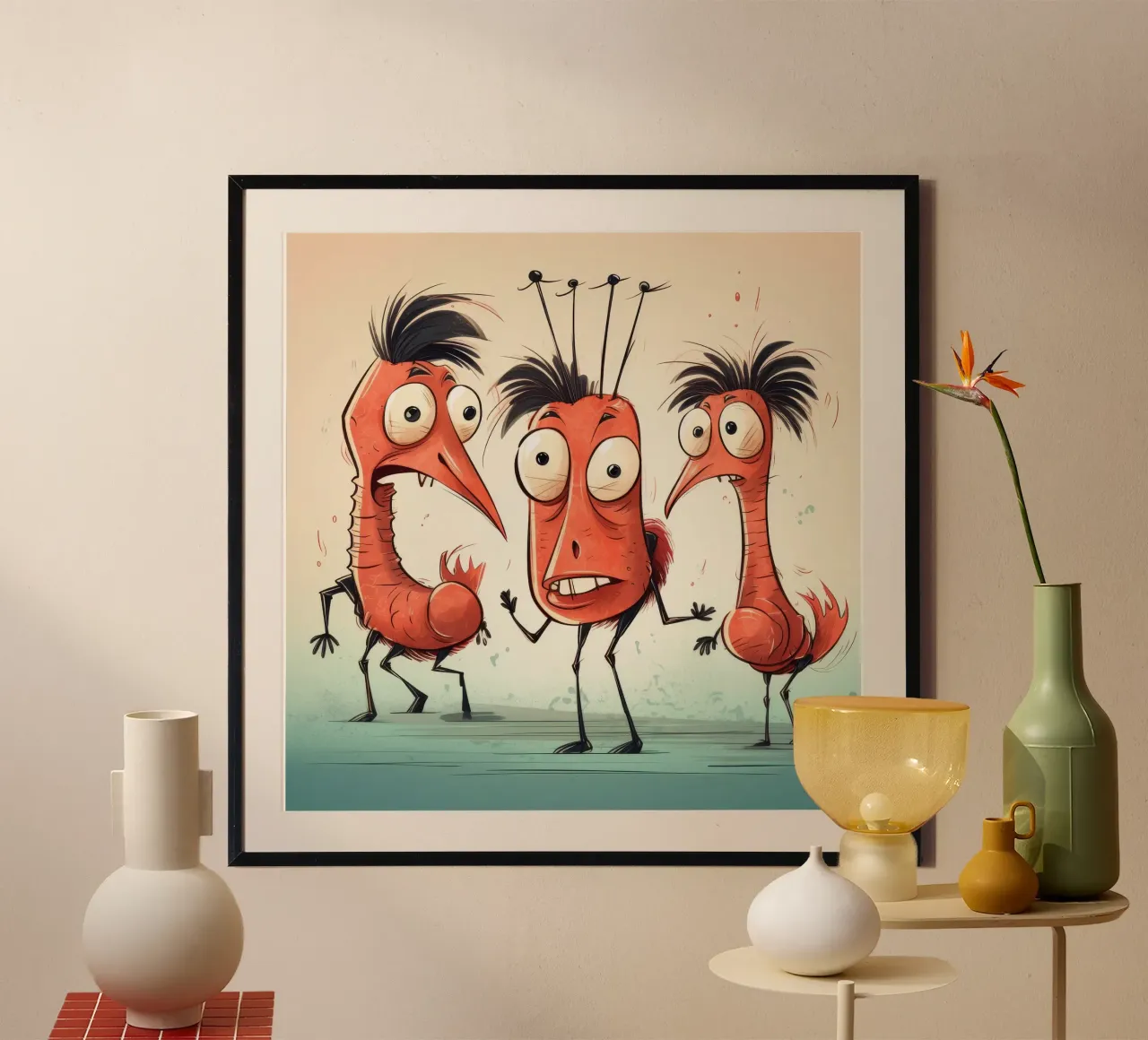 Pandilla de gambas retro hahnemühle de Funny Animals