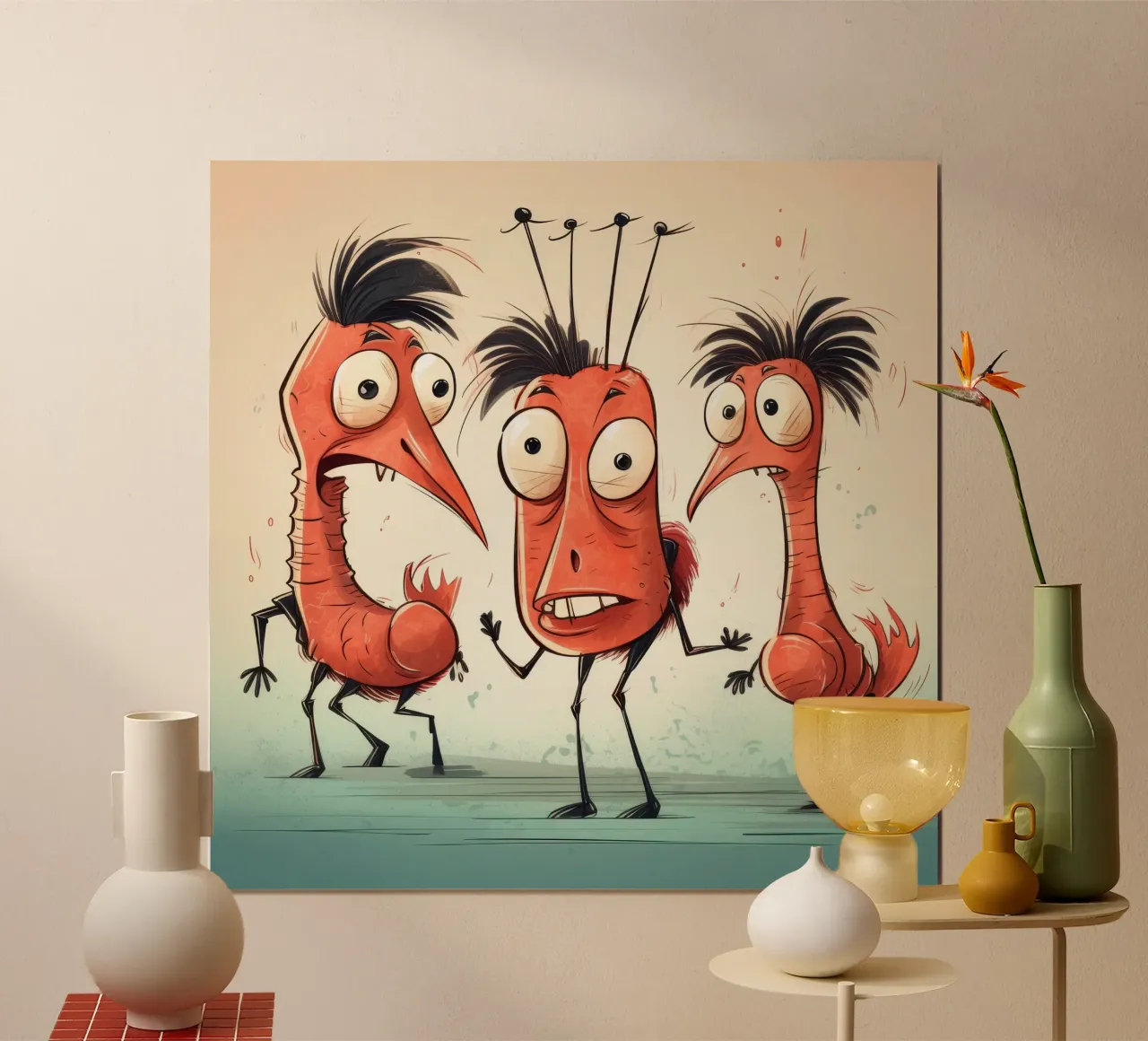 Pandilla de gambas retro hahnemühle de Funny Animals