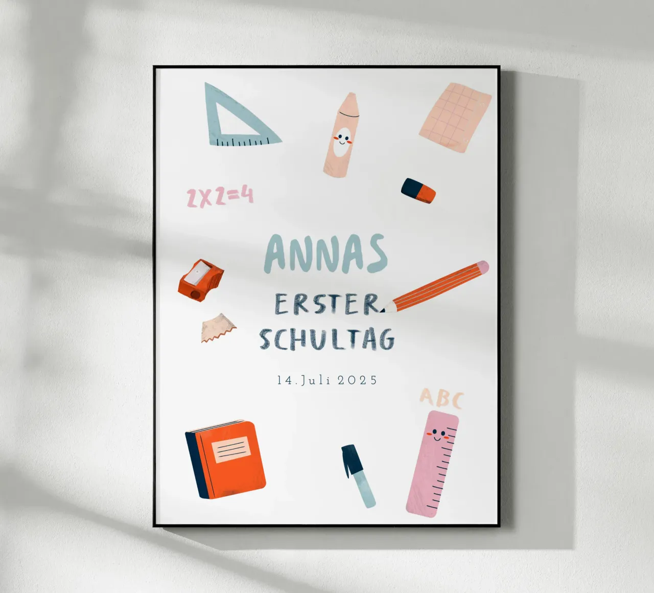 Schulzeug acrylic glass by Kartenliebe