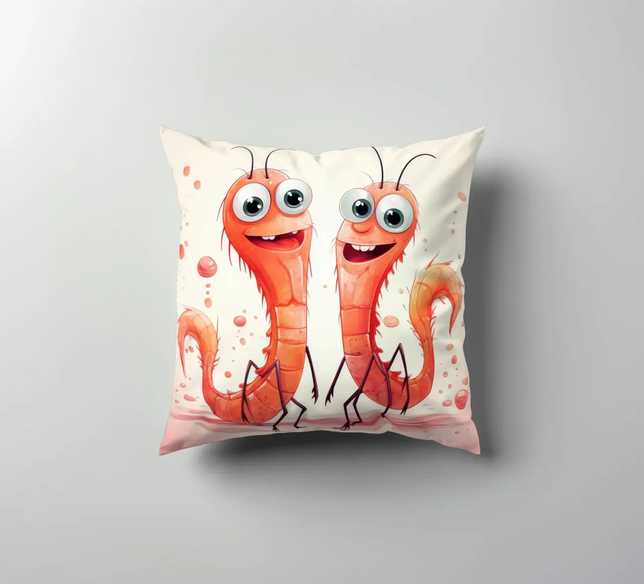 Duo di gamberi retrò cuscino da Funny Animals