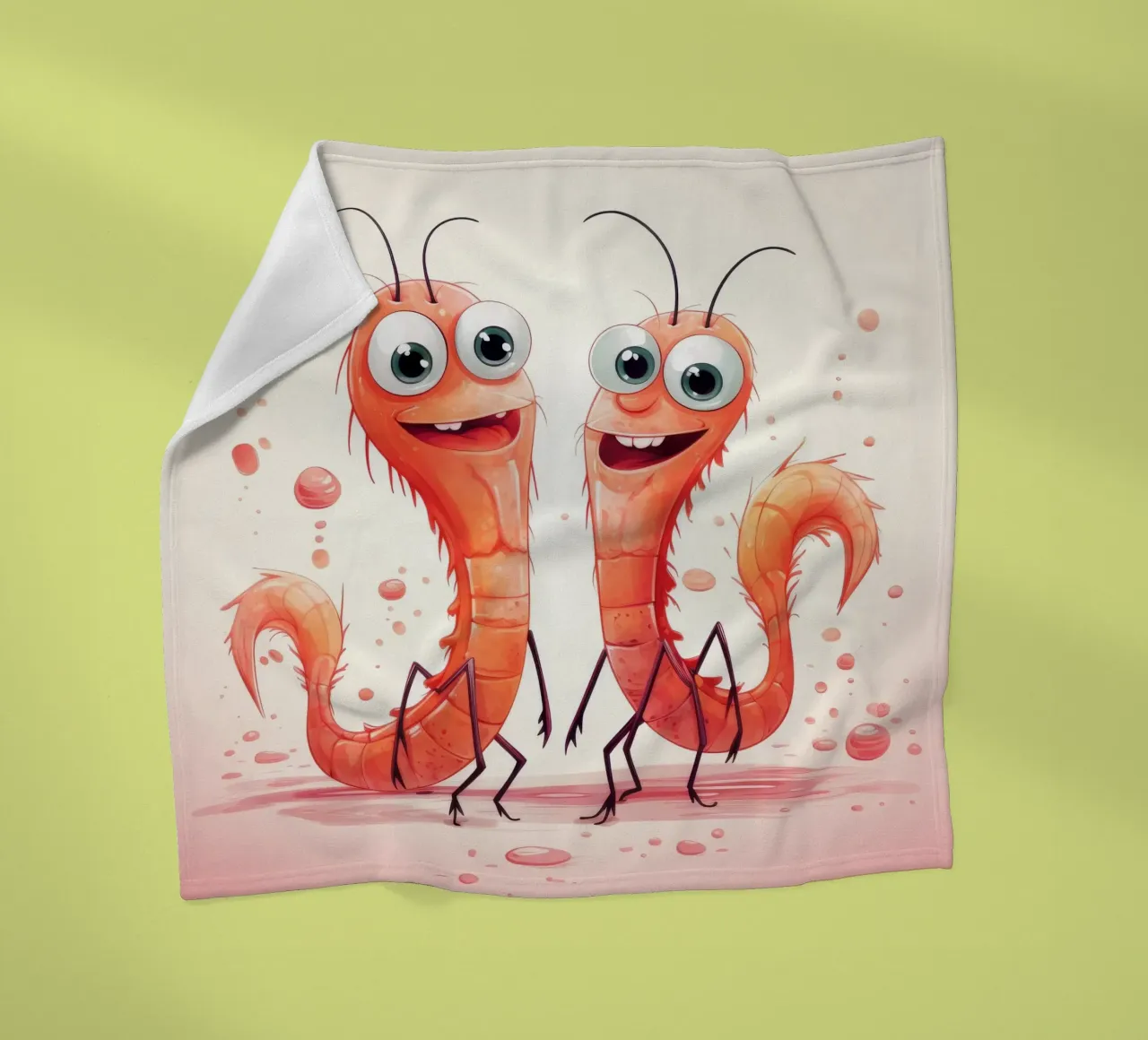 Duo di gamberi retrò coperta in pile da Funny Animals