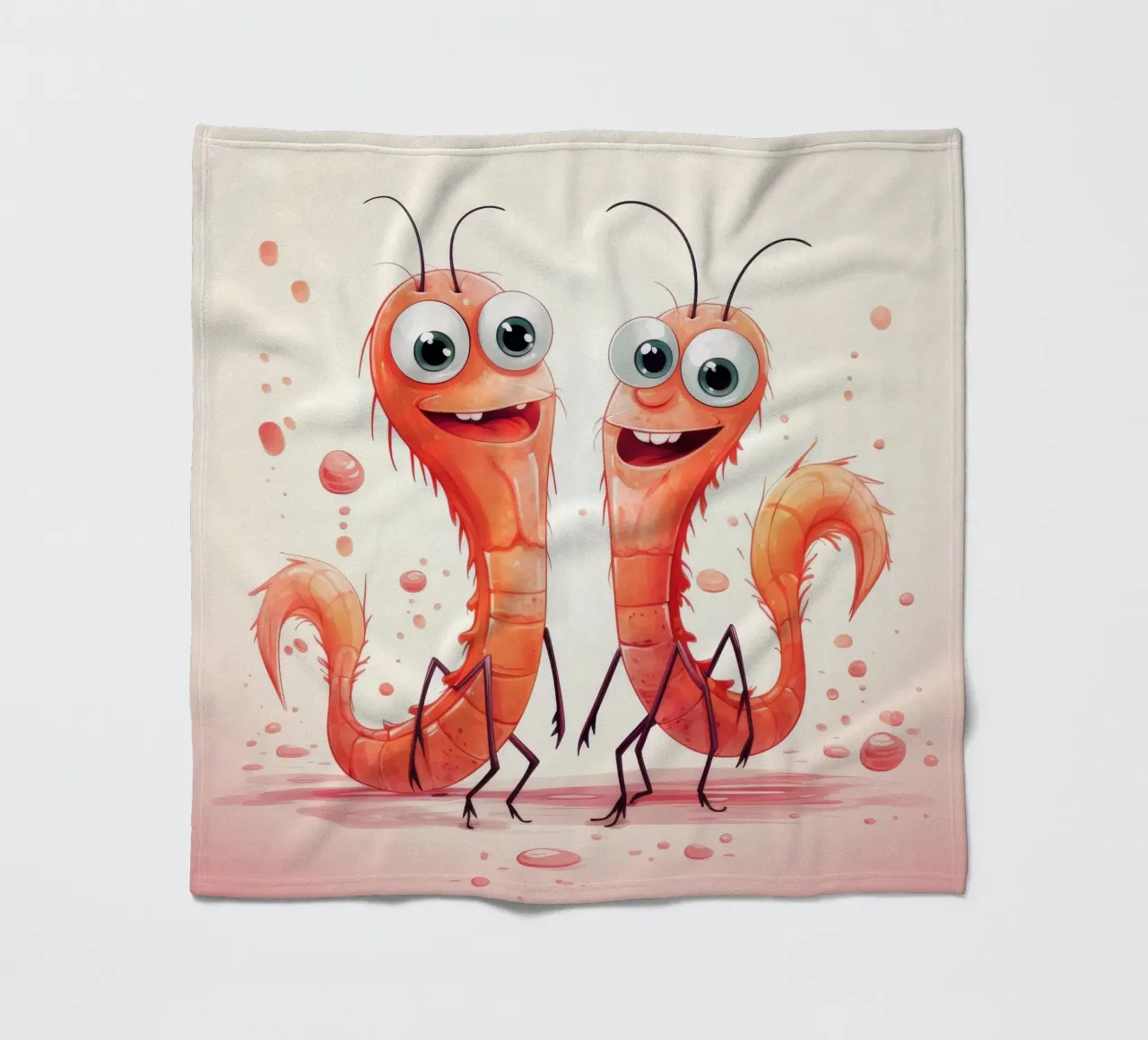Duo di gamberi retrò coperta in pile da Funny Animals