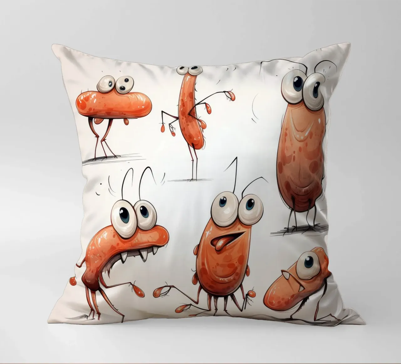 Gang di gamberi retrò cuscino da Funny Animals