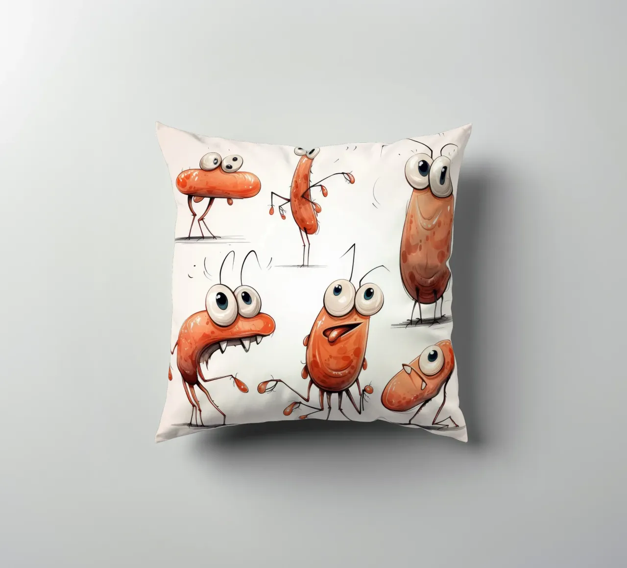 Gang di gamberi retrò cuscino da Funny Animals