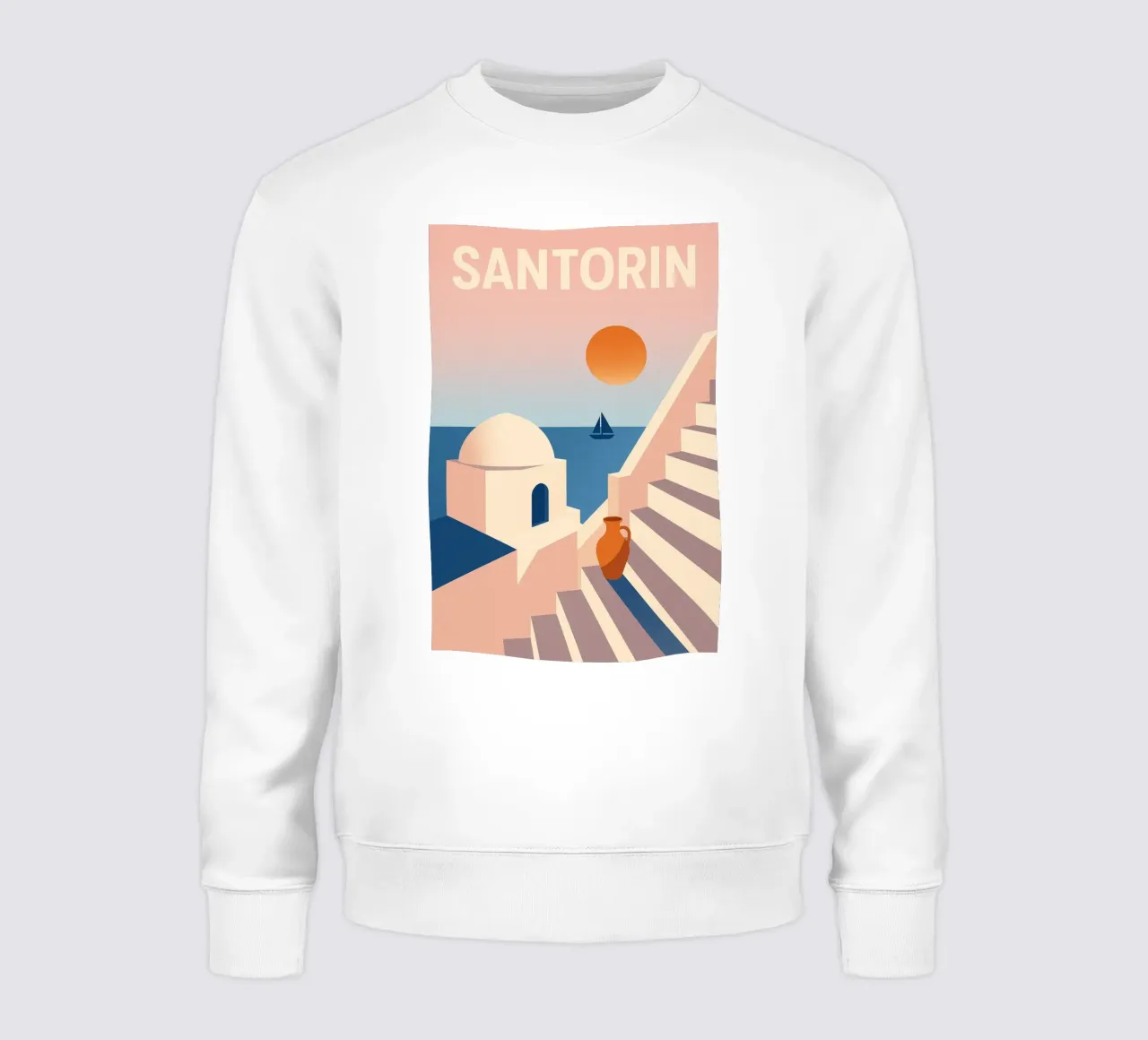SANTORIN - I passi per la fuga felpa da JETLAG | affiches voyage