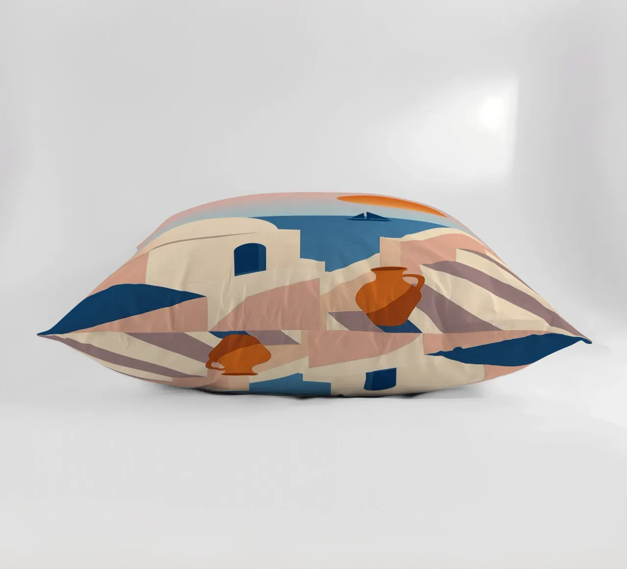 SANTORIN - I passi per la fuga cuscino da JETLAG | affiches voyage