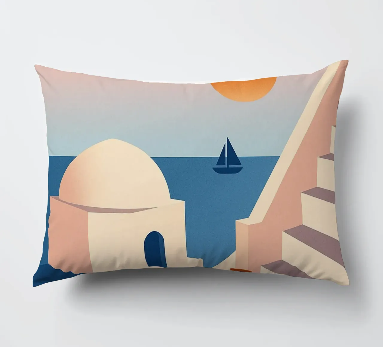 SANTORIN - I passi per la fuga cuscino da JETLAG | affiches voyage