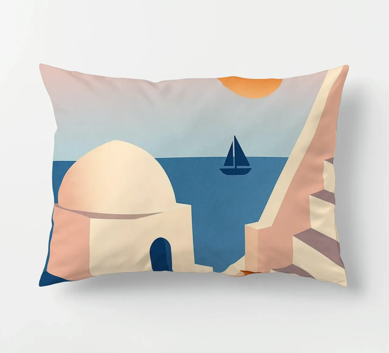 SANTORIN - I passi per la fuga cuscino da JETLAG | affiches voyage