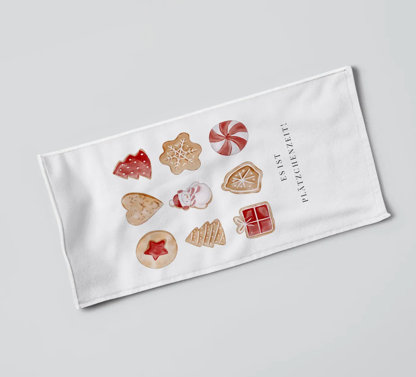Plätzchen badhanddoek van Kartenliebe