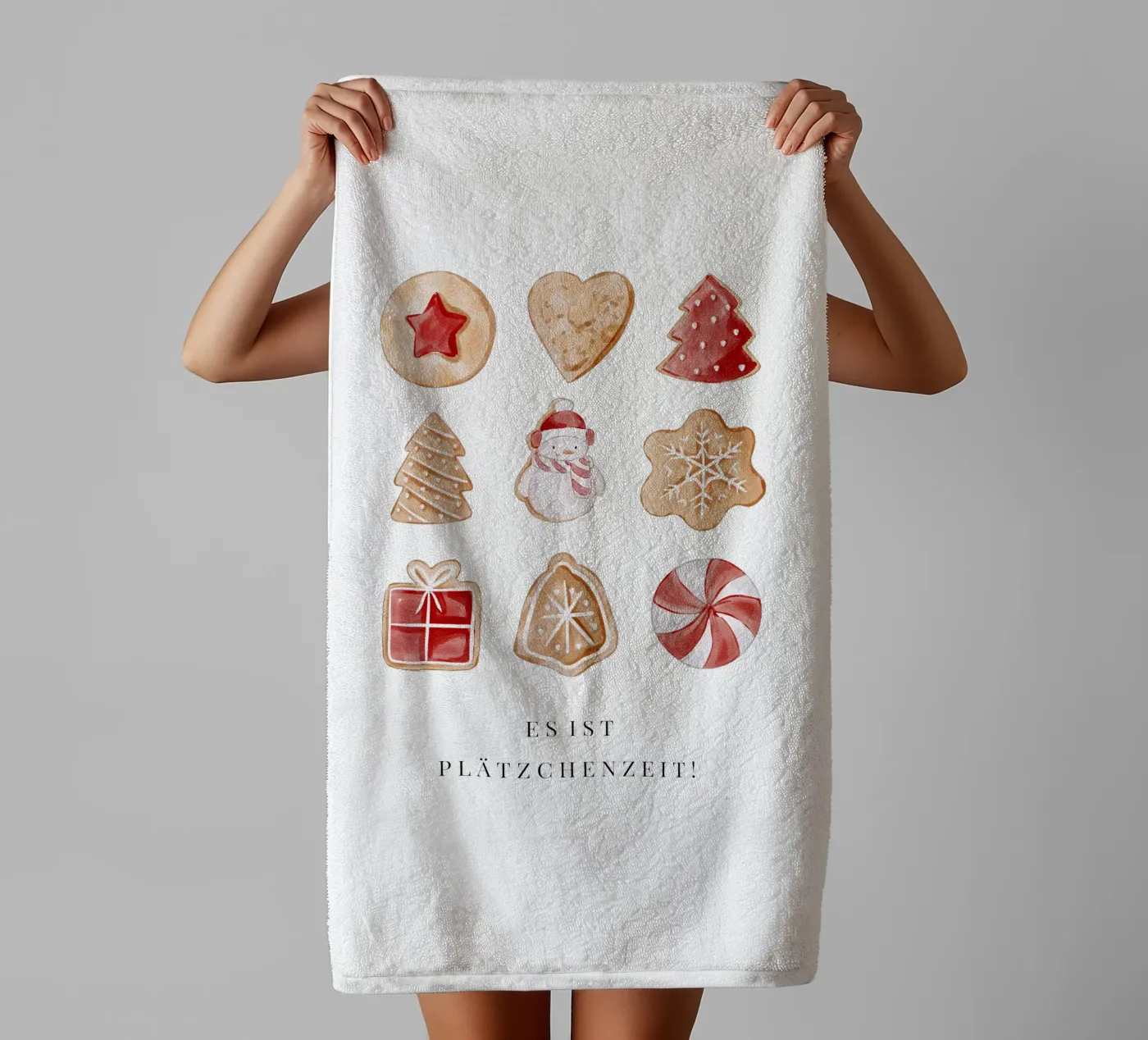 Plätzchen badhanddoek van Kartenliebe