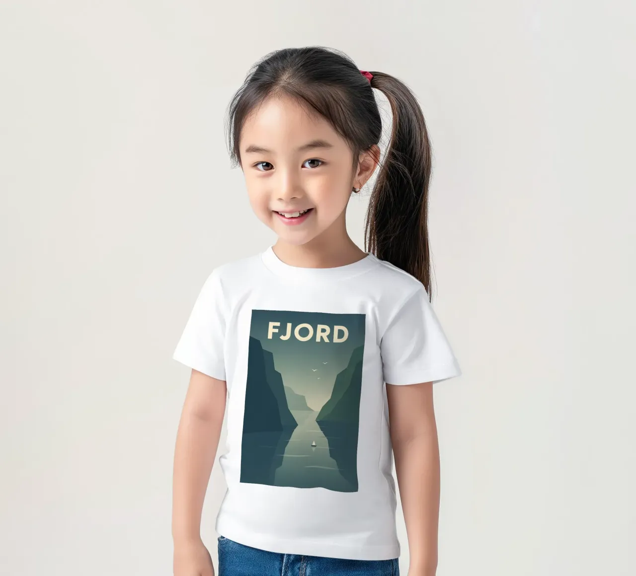 FJORD - The majestic calm of the North kids t-shirt by JETLAG | affiches voyage