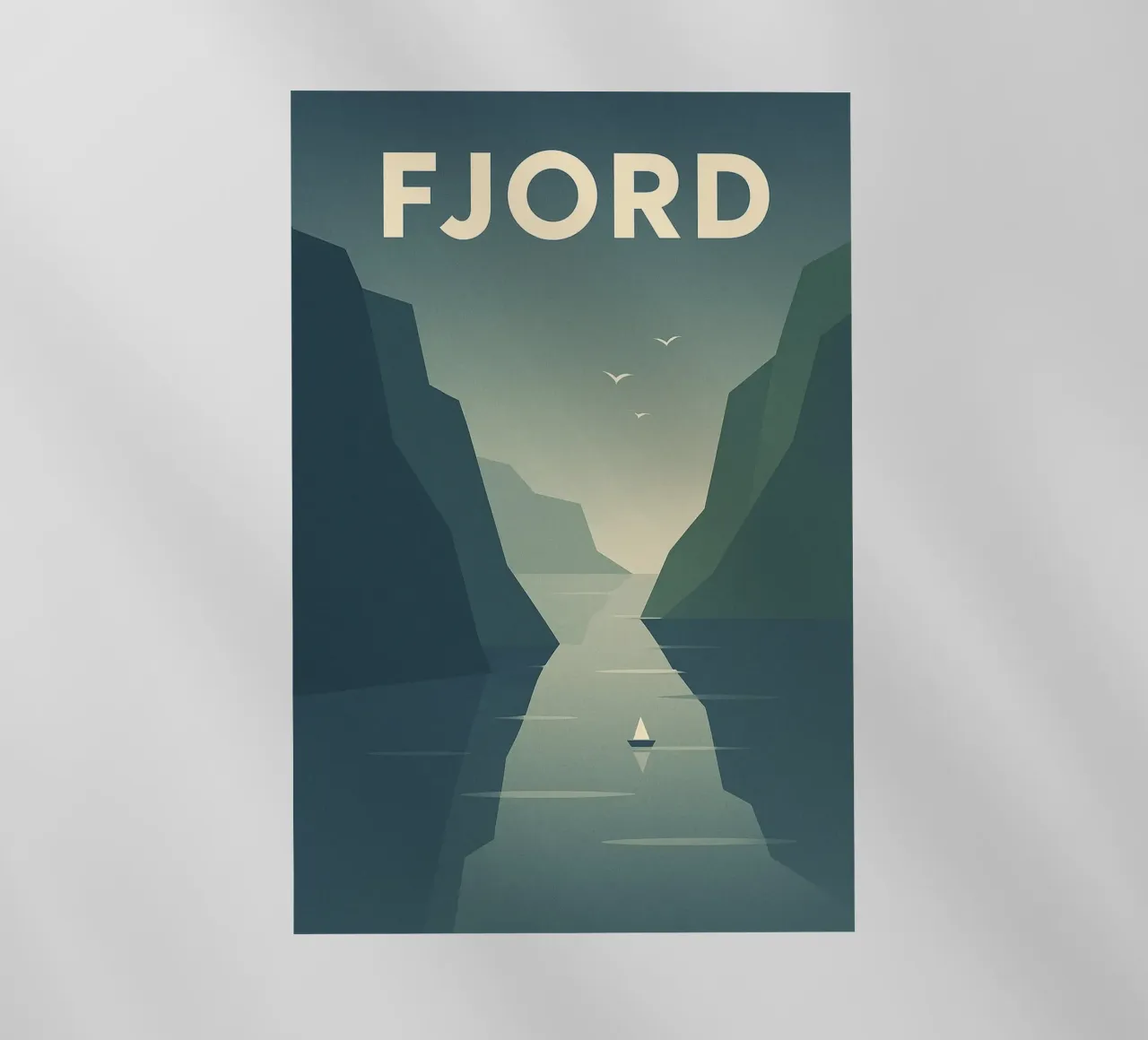 FJORD - La maestosa calma del Nord pellicola backlit da JETLAG | affiches voyage