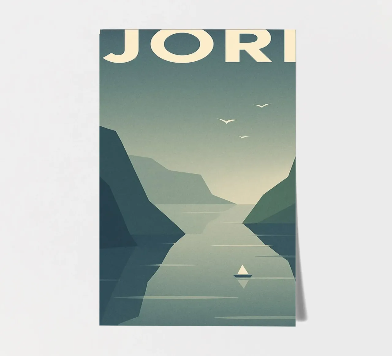 FJORD - The majestic calm of the North sticker sheet by JETLAG | affiches voyage