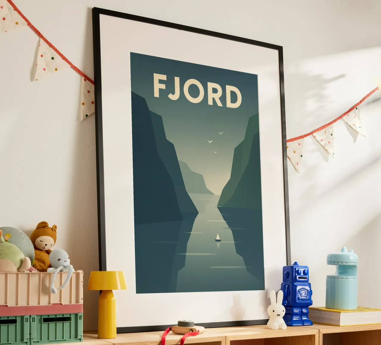 FJORD - Die majestätische Ruhe des Nordens Poster von JETLAG | affiches voyage