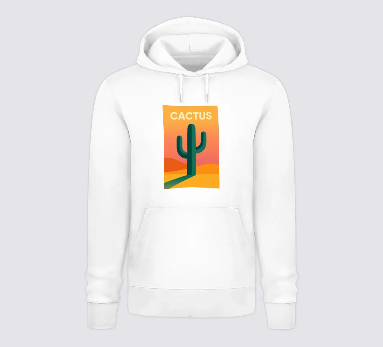 CACTUS - Il potere grafico del deserto felpa con cappuccio da JETLAG | affiches voyage