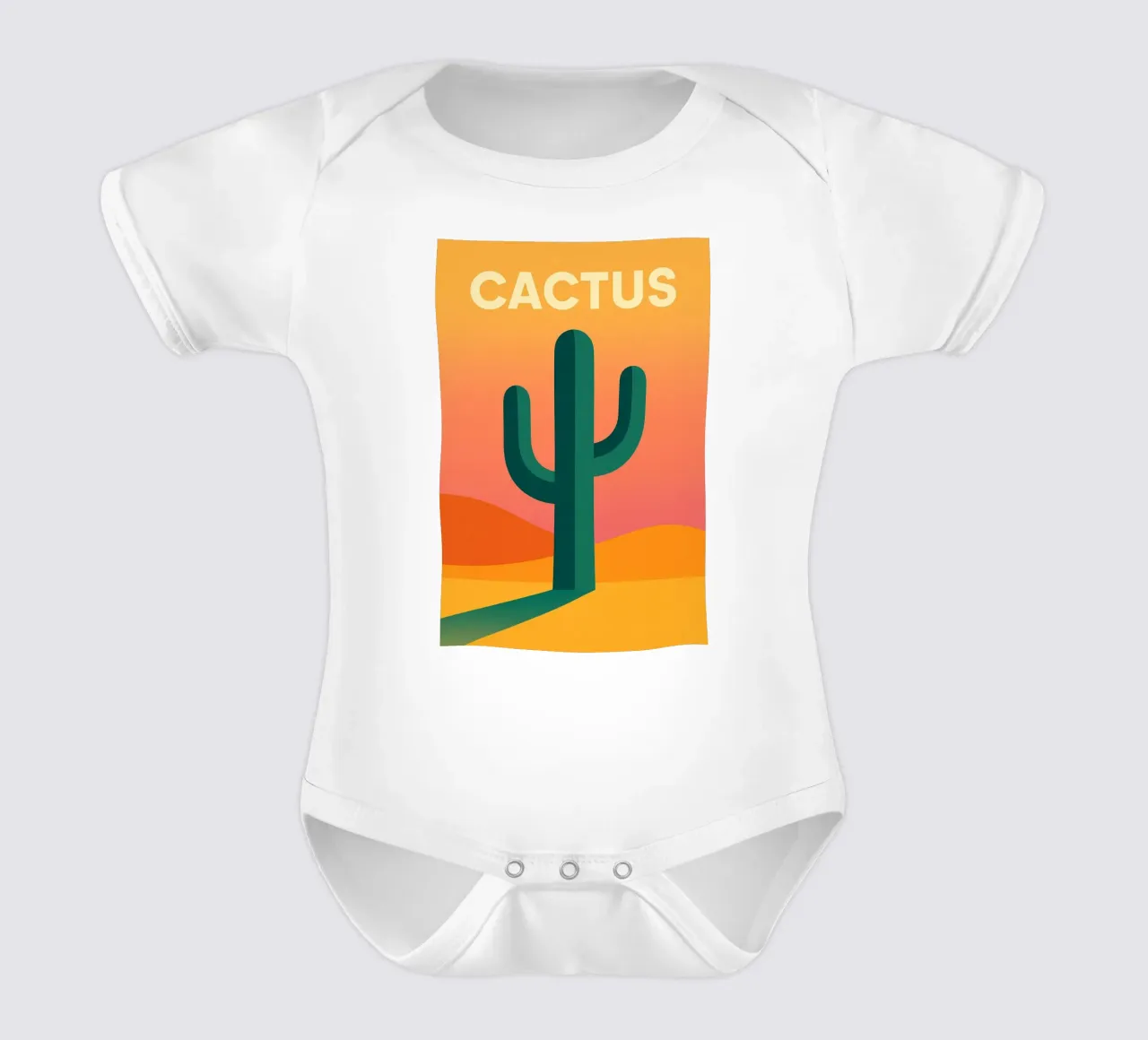CACTUS - El poder gráfico del desierto body de bebé de JETLAG | affiches voyage