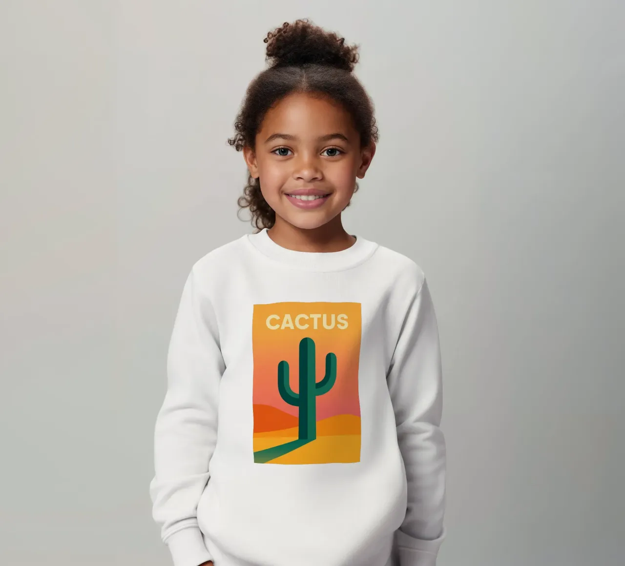 CACTUS - Il potere grafico del deserto felpa bambino da JETLAG | affiches voyage