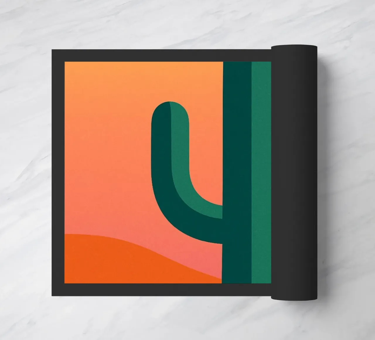 CACTUS - Il potere grafico del deserto zerbino da JETLAG | affiches voyage