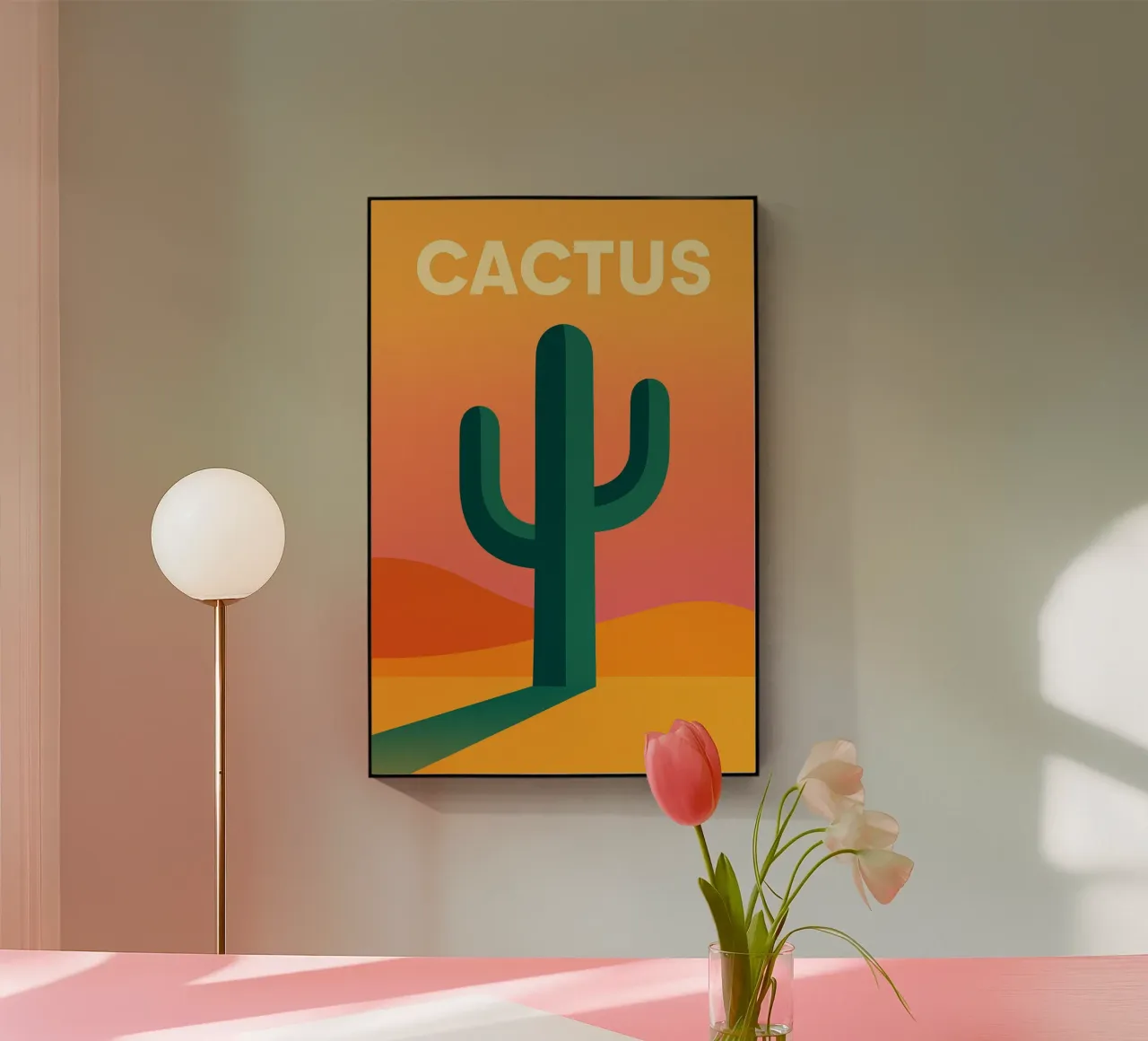 CACTUS - Il potere grafico del deserto plexiglass da JETLAG | affiches voyage