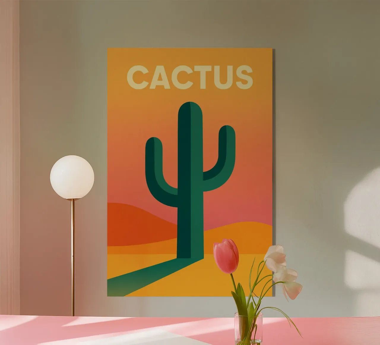 CACTUS - Il potere grafico del deserto plexiglass da JETLAG | affiches voyage