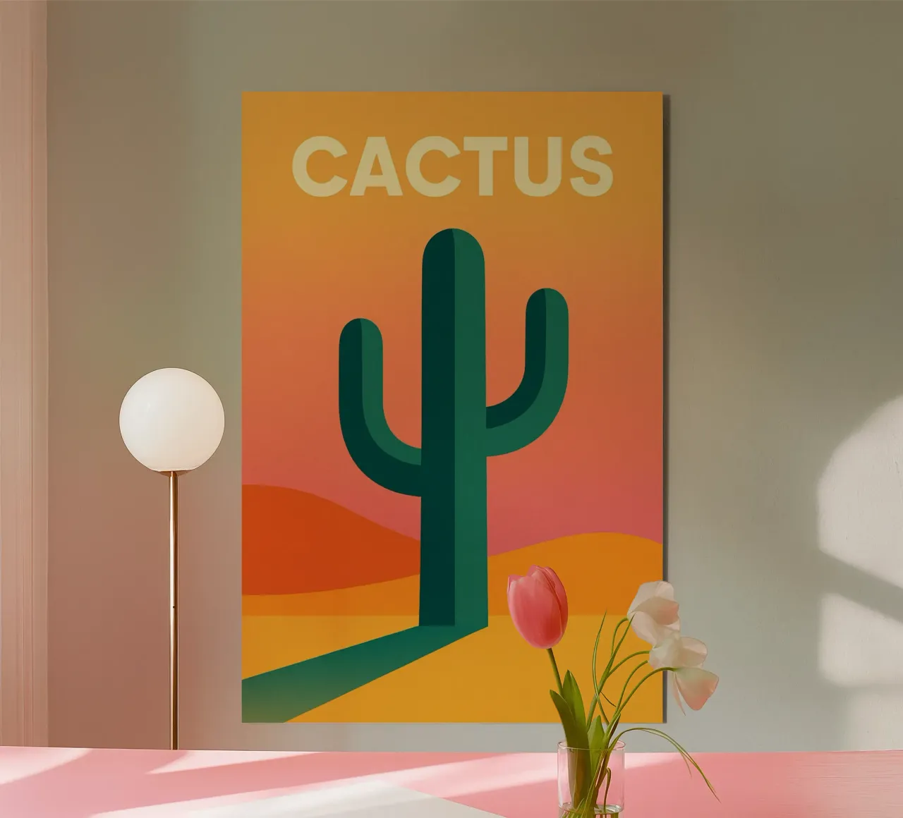 CACTUS - The graphic power of the desert alu-dibond by JETLAG | affiches voyage