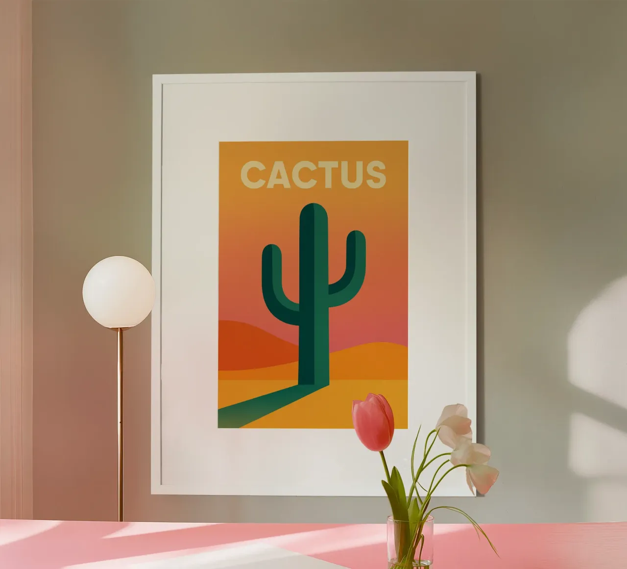 CACTUS – La force graphique du désert poster de JETLAG | affiches voyage