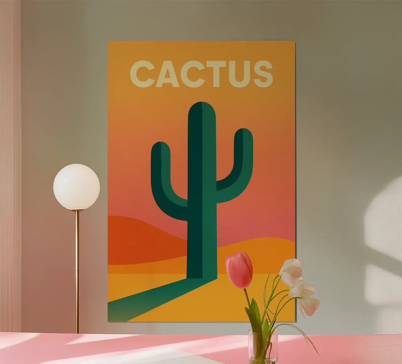 CACTUS – La force graphique du désert poster de JETLAG | affiches voyage