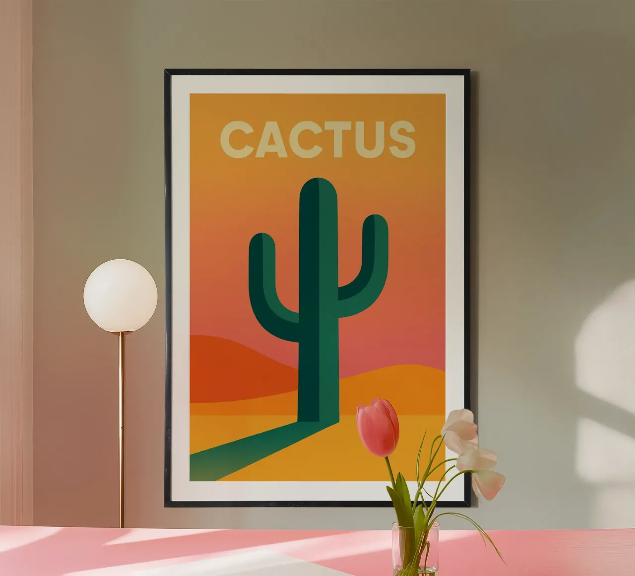 CACTUS – La force graphique du désert poster de JETLAG | affiches voyage