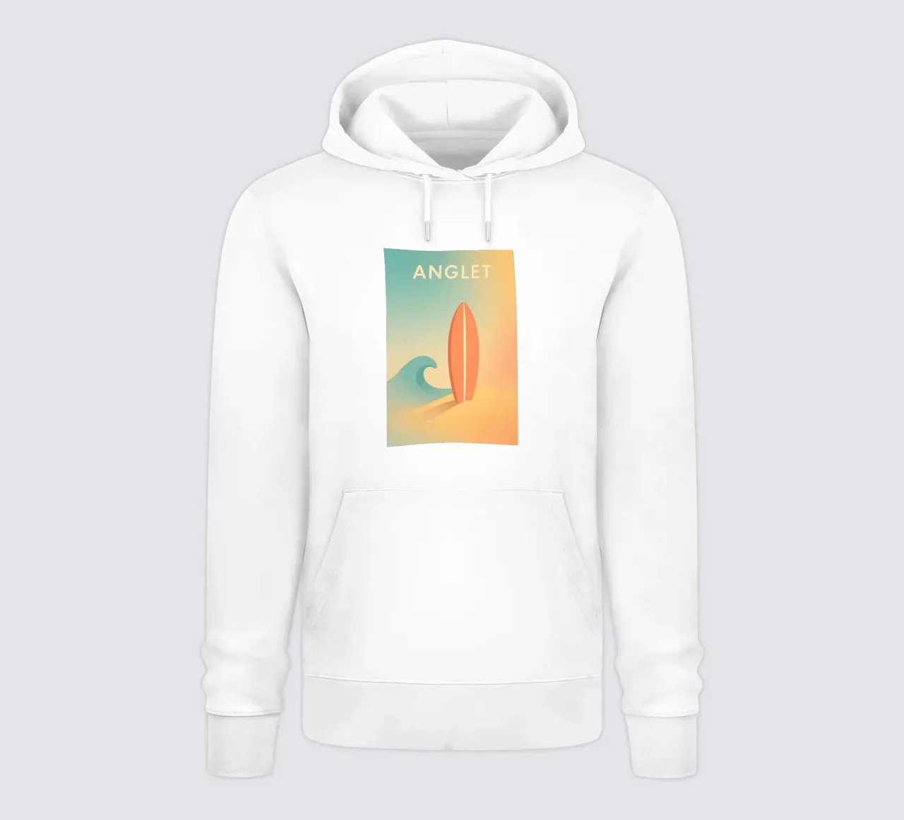 ANGLET - Surf e sabbia soffice felpa con cappuccio da JETLAG | affiches voyage
