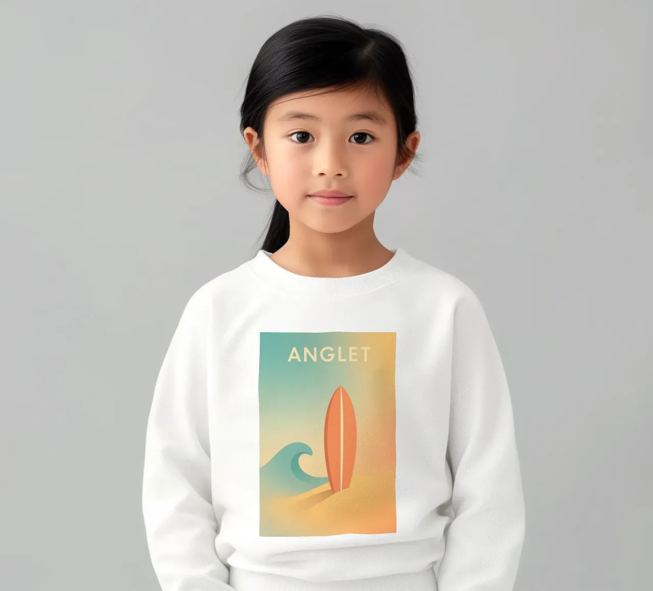 ANGLET - Surf e sabbia soffice felpa bambino da JETLAG | affiches voyage