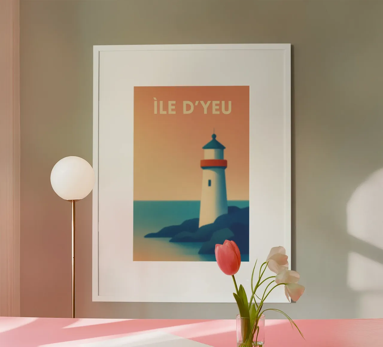ÎLE D'YEU - The lighthouse at the end of the world hahnemühle by JETLAG | affiches voyage